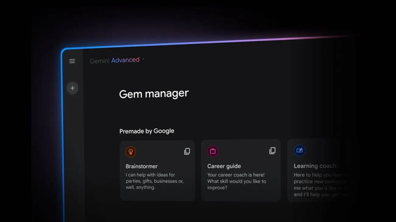 تصویر رسمی راهنمای Gems جمینای از وبلاگ The Keyword گوگل — ابزارهای سفارشی AI