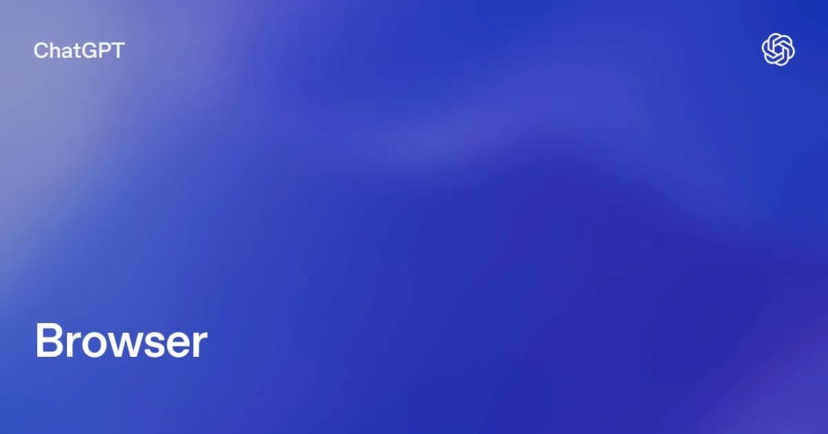 تصویر رسمی ChatGPT Learn برای Browser — آموزش مرورگر داخلی دسکتاپ