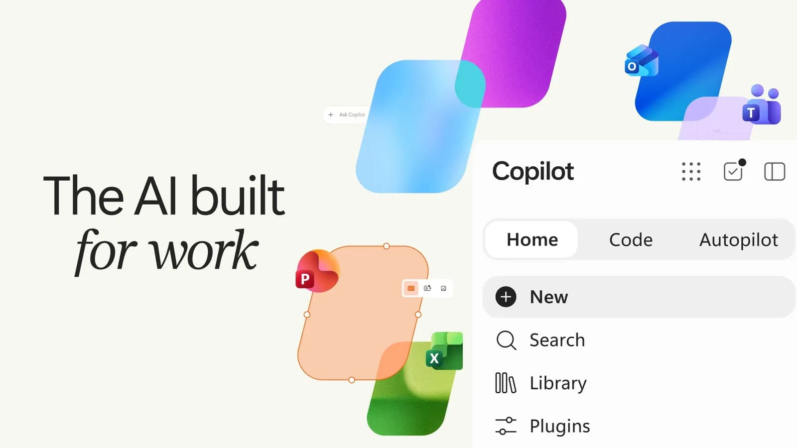 تصویر رسمی وبلاگ مایکروسافت برای معرفی کوپایلوت جدید با Home، Code و Autopilot — ۲۵ سپتامبر ۲۰۲۶