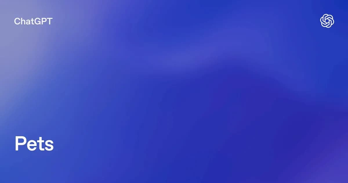 تصویر رسمی ChatGPT Learn برای قابلیت Pets